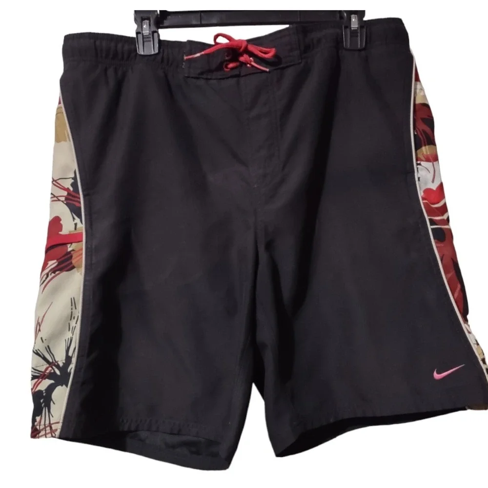 Swimsuit Nike M 32/34 Mens Swimwear Bathing Suit Surf‎ Gorp Core Black Graphic